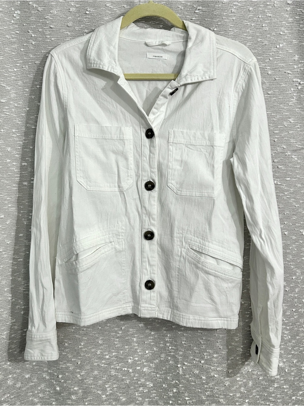 Maurices White Utility Jacket with Button Front